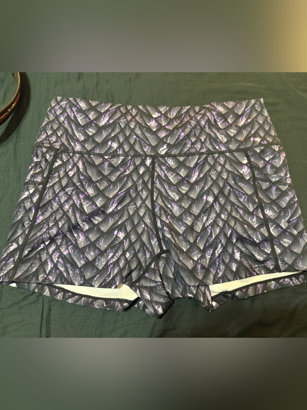 Constantly Varied Gear Black and Purple Shorts with with Dragon Pattern